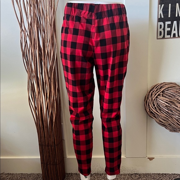Cato Red and Black Plaid Leggings - Picture 4 of 7